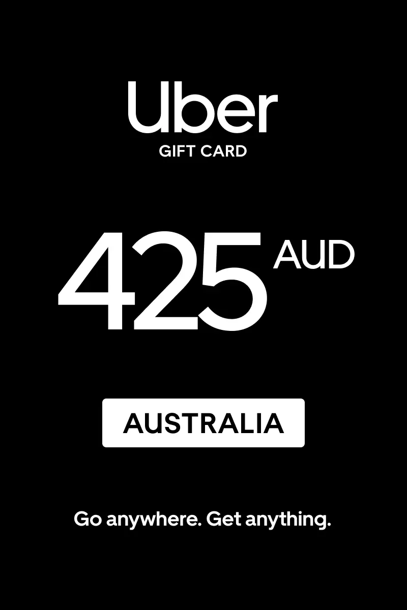 Uber 425 AUD Gift Card (Australia) - Digital Key