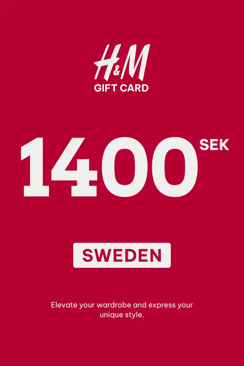 HandM 1400 SEK Gift Card (Sweden) - Digital Key