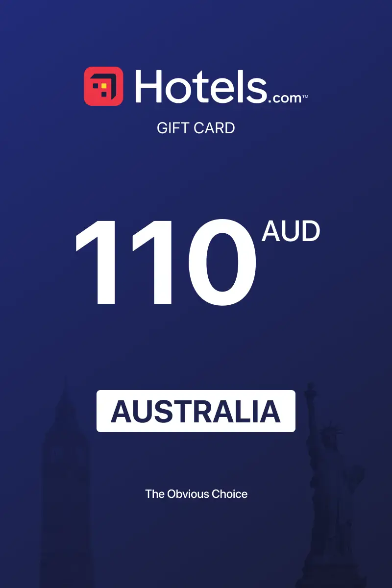 Hotels.com 110 AUD Gift Card (Australia) - Digital Key