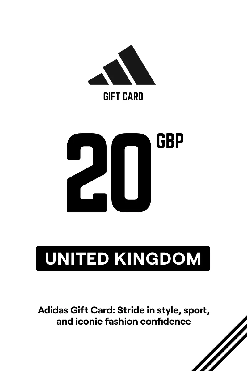 Adidas 20 GBP Gift Card (United Kingdom) - Digital Key