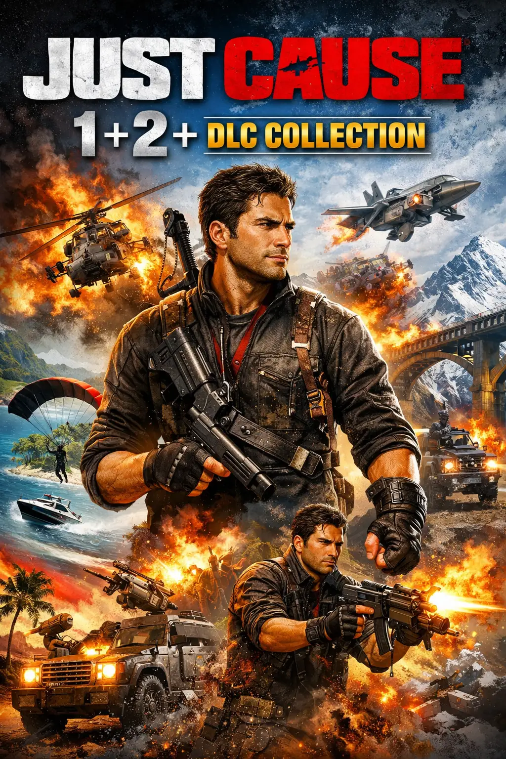 Just Cause 1 + 2 + DLC Collection (Global) (PC) - Steam - Digital Key