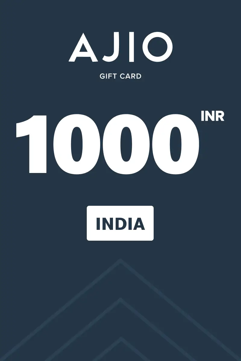 AJIO 1000 INR Gift Card (India) - Digital Key