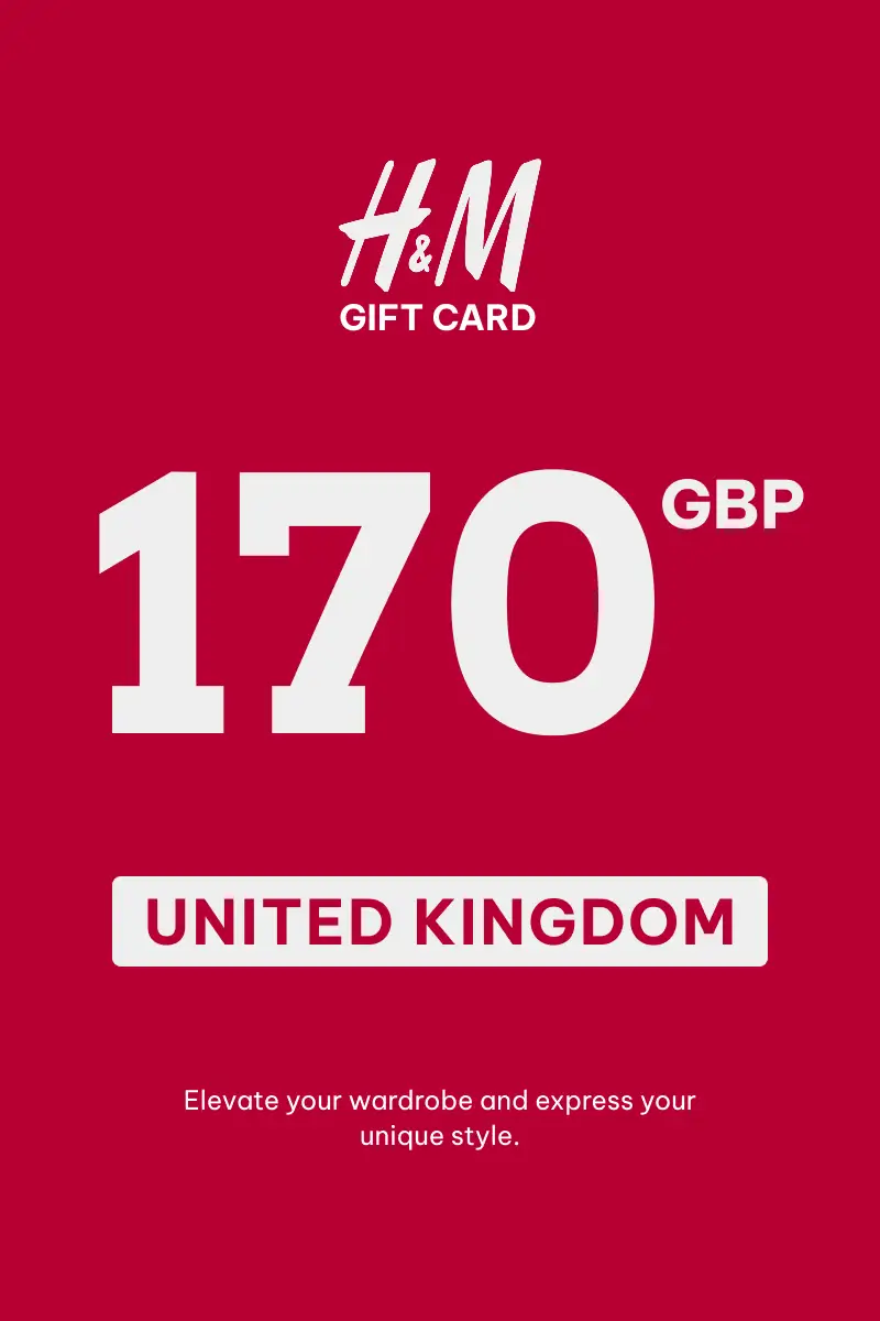 HandM 170 GBP Gift Card (United Kingdom) - Digital Key