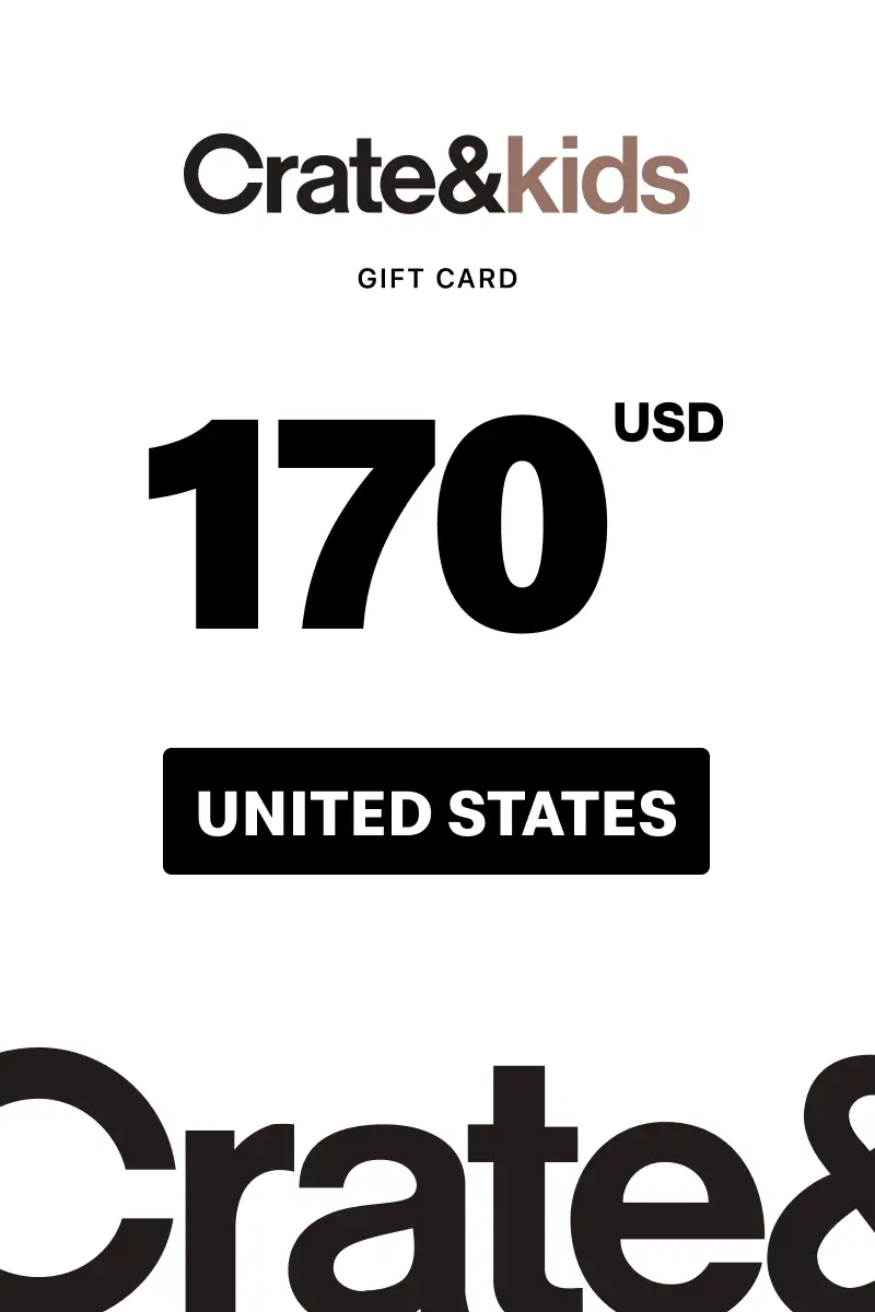 Crate and Kids 170 USD Gift Card (United States) - Digital Key