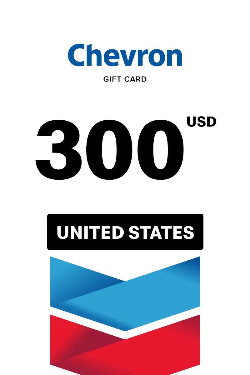 Chevron 300 USD Gift Card (United States) - Digital Key