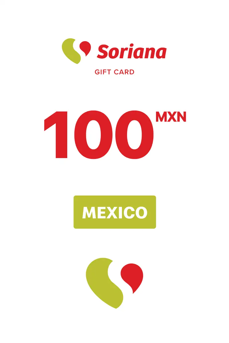 Soriana 100 MXN Gift Card (Mexico) - Digital Key