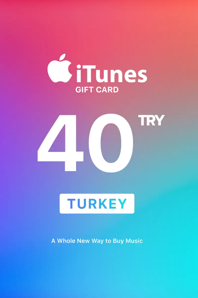 Apple iTunes 40 TRY Gift Card (Turkey) - Digital Key