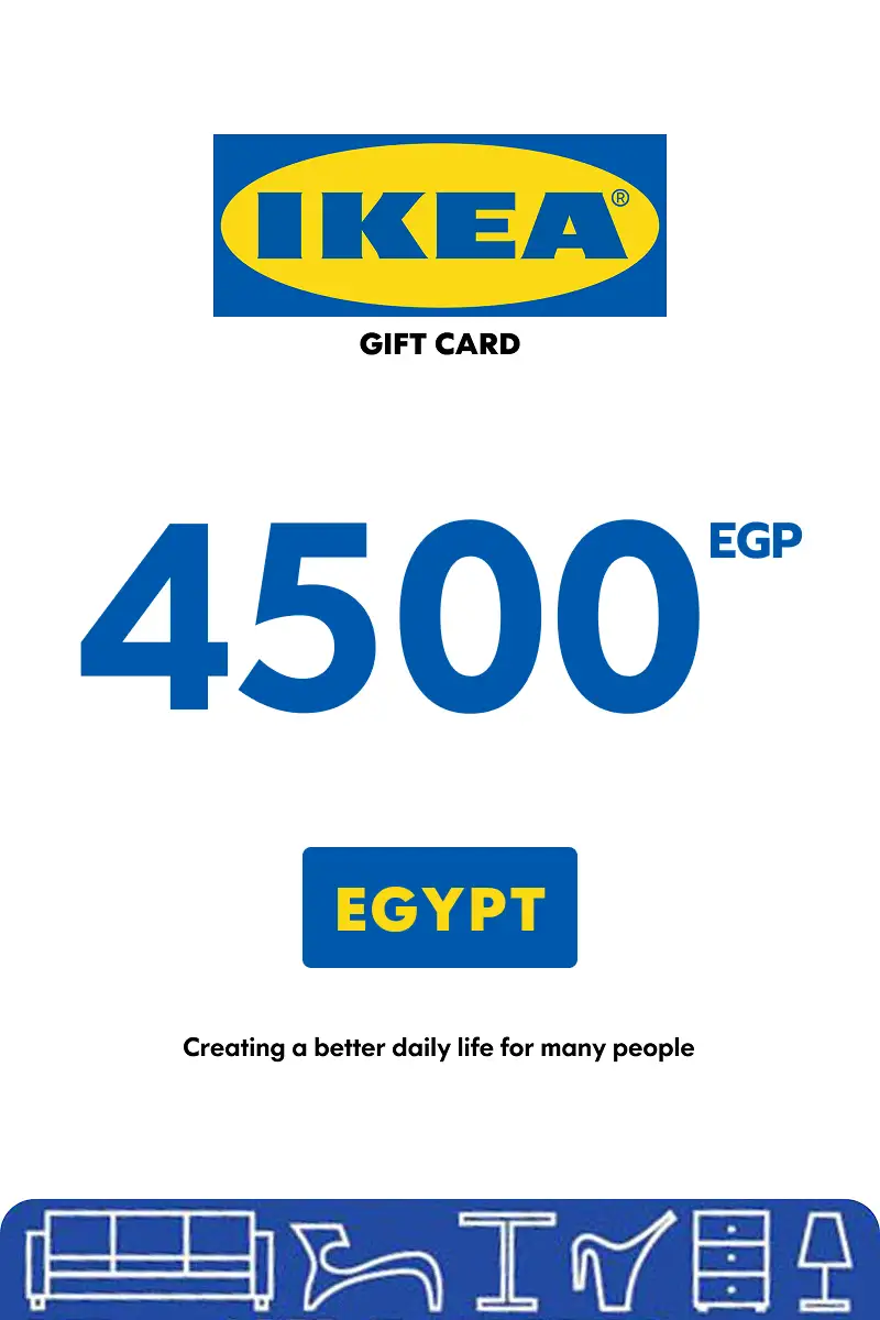IKEA 4500 EGP Gift Card (Egypt) - Digital Key