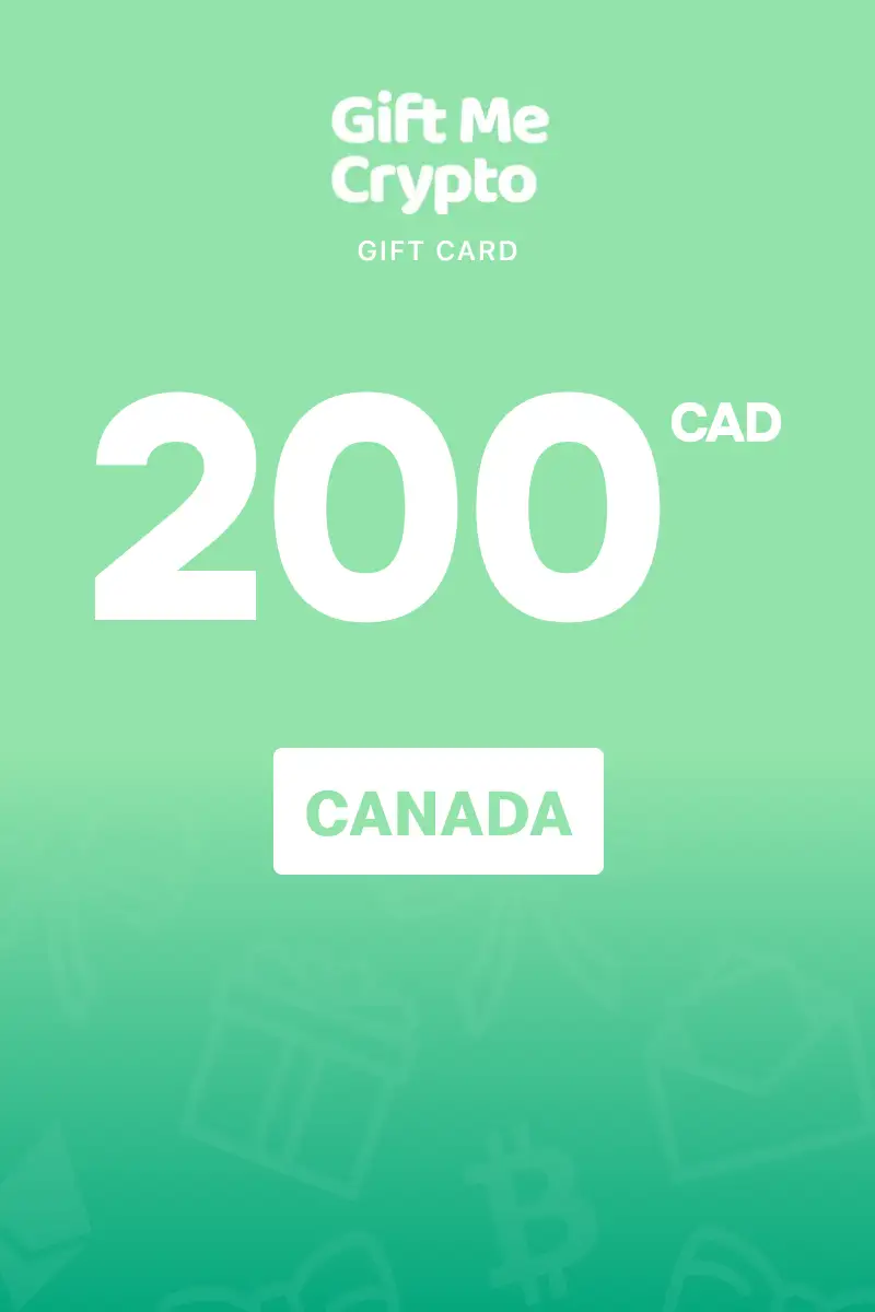 Gift Me Crypto 200 CAD Gift Card (Canada) - Digital Key