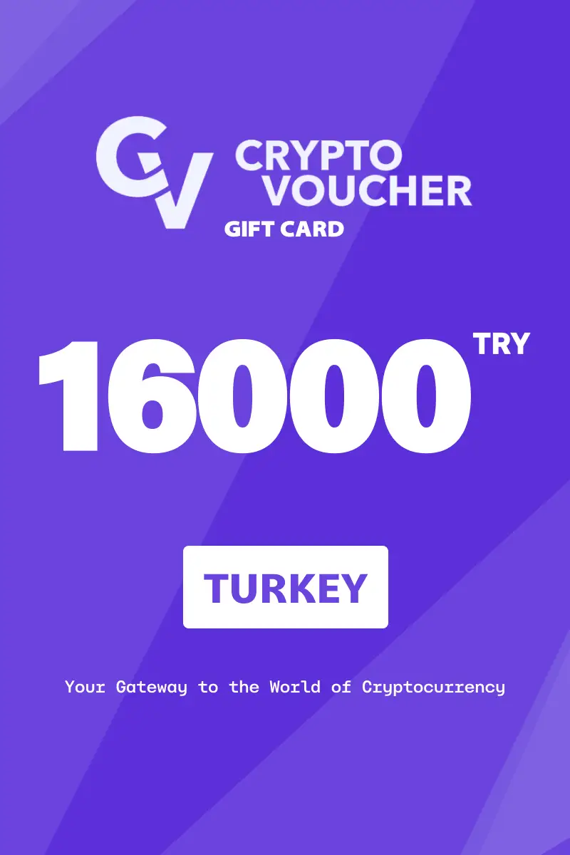 Crypto Voucher 16000 TRY Gift Card (Turkey) - Digital Key