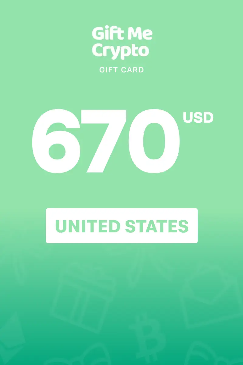 Gift Me Crypto (BTC) 670 USD Gift Card (United States) - Digital Key