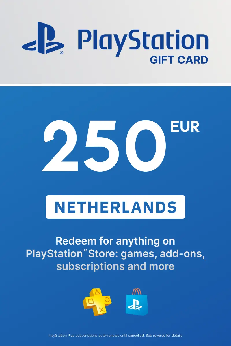 PlayStation Store 250 EUR Gift Card (Netherlands) - Digital Key
