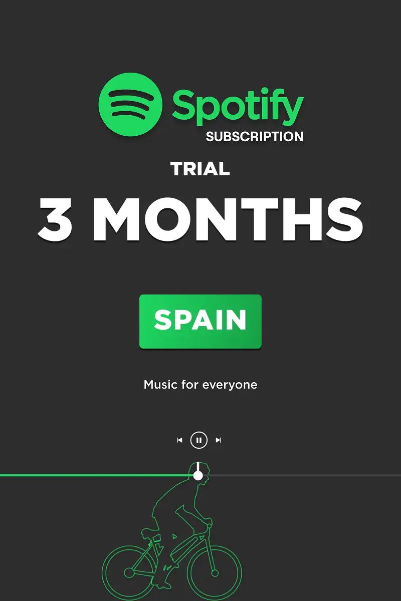 Spotify Premium 3 Months Trial Subscription (Spain) - Digital Key