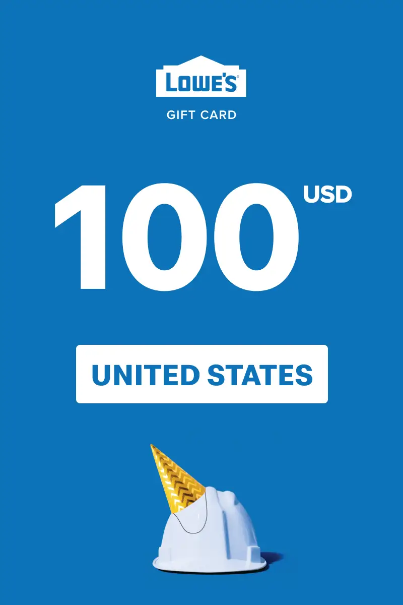 Lowe's 100 USD Gift Card (United States) - Digital Key