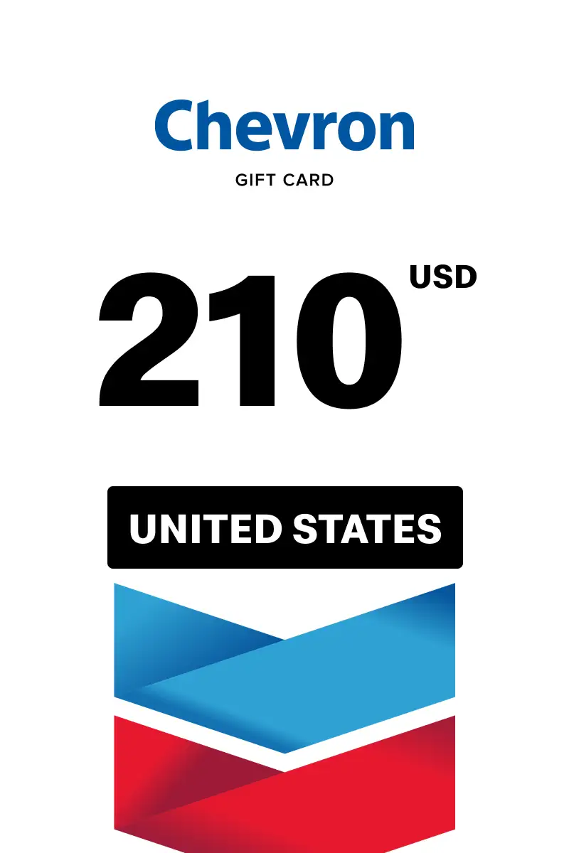 Chevron 210 USD Gift Card (United States) - Digital Key