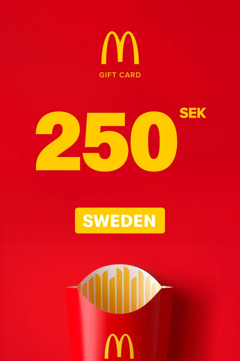 McDonald's 250 SEK Gift Card (Sweden) - Digital Key