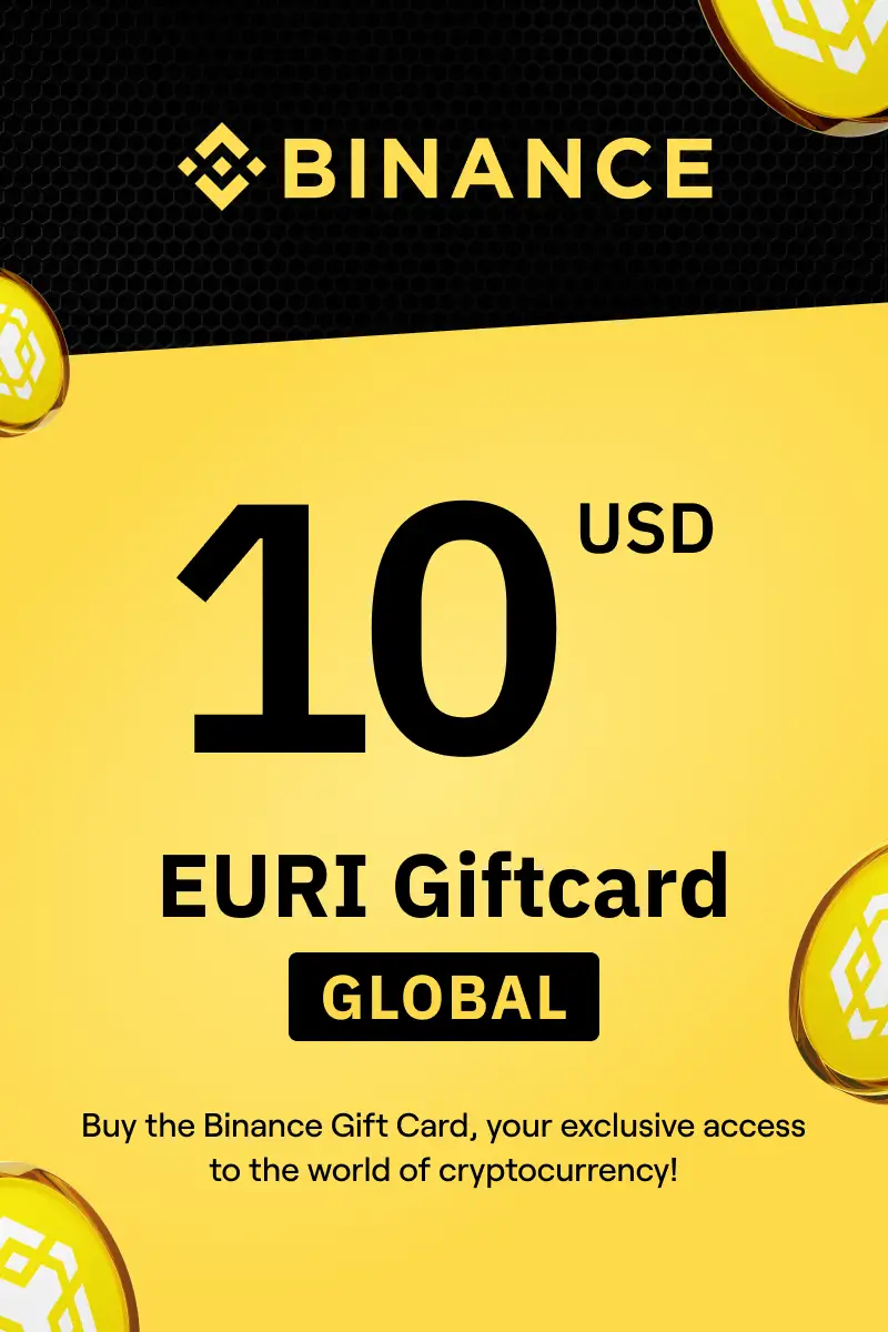 Binance (EURI) 10 USD Gift Card (Global) - Digital Key