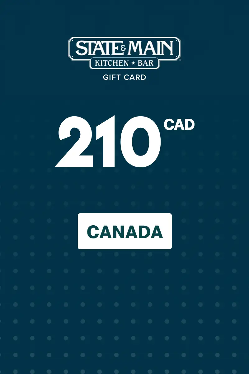 State and Main 210 CAD Gift Card (Canada) - Digital Key