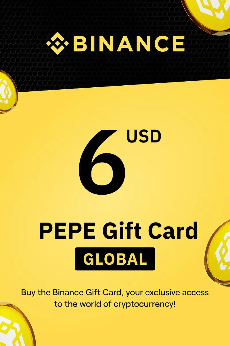 Binance (PEPE) 6 USD Gift Card (Global) - Digital Key
