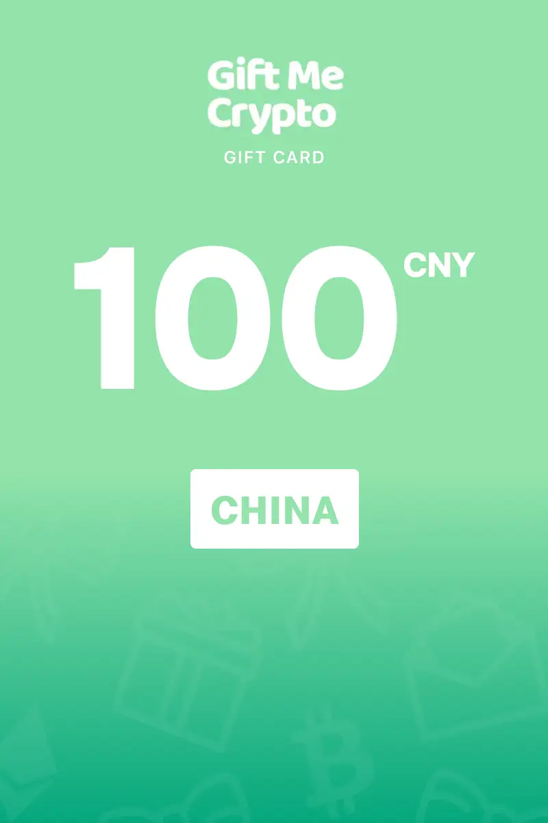 Gift Me Crypto 100 CNY Gift Card (China) - Digital Key