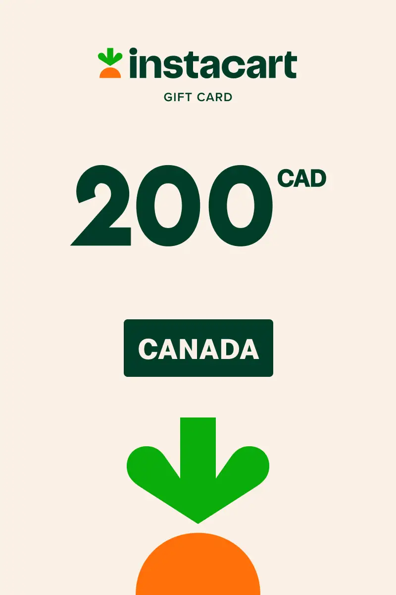 Instacart 200 CAD Gift Card (Canada) - Digital Key