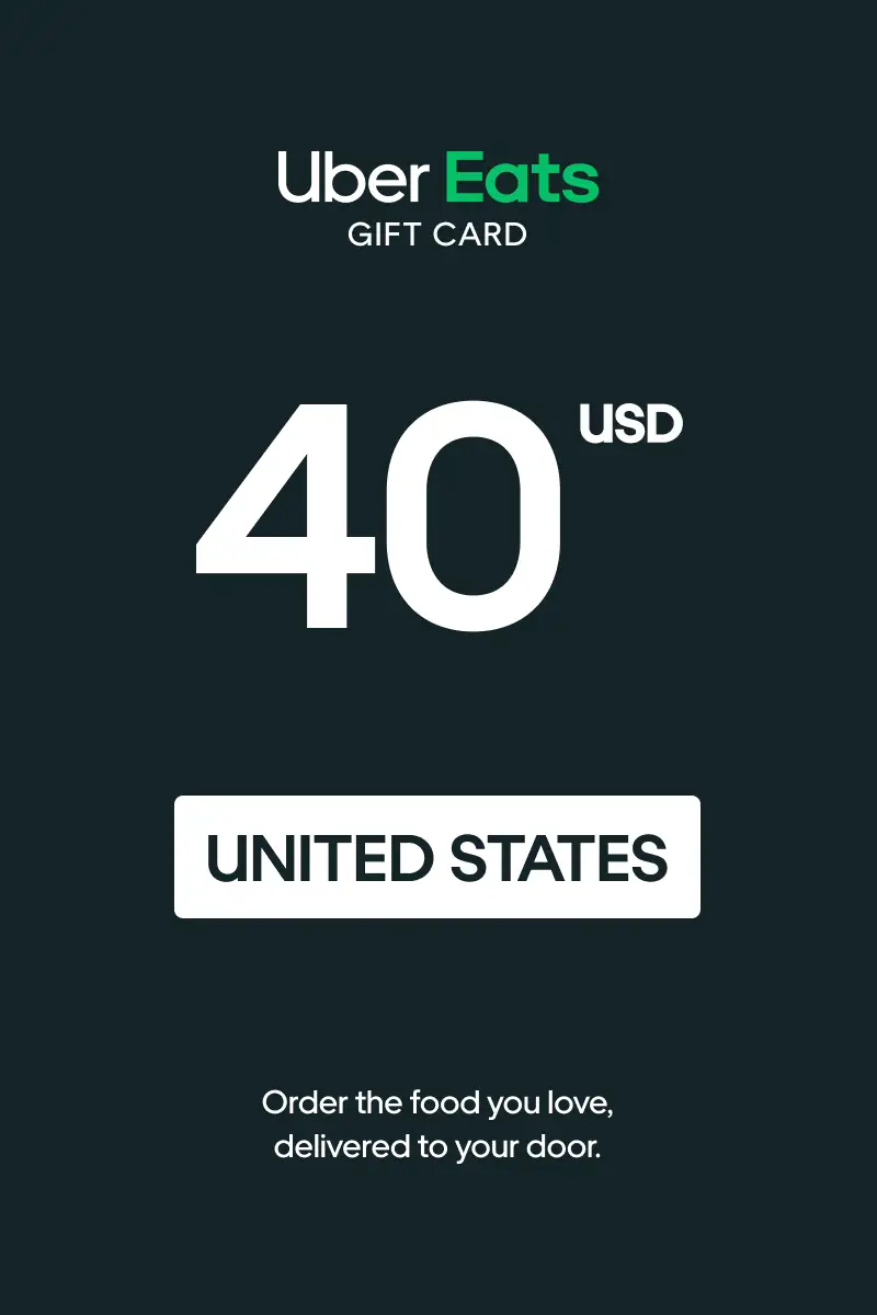 Uber Eats 40 USD Gift Card (United States) - Digital Key