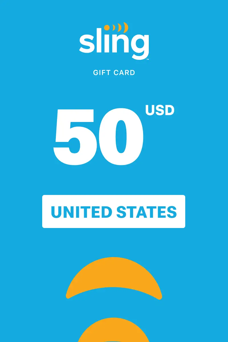 Sling TV 50 USD Gift Card (United States) - Digital Key