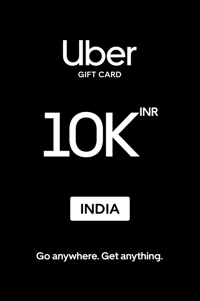 Uber 10000 INR Gift Card (India) - Digital Key