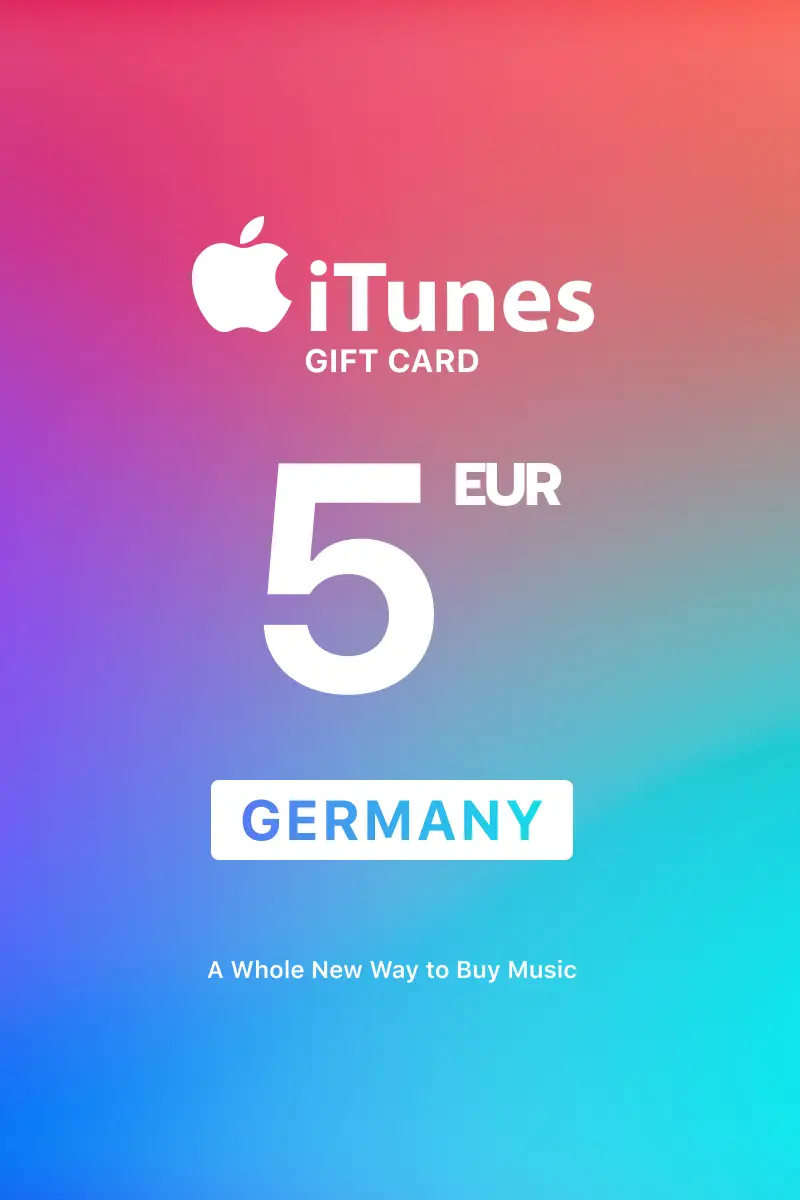 Apple iTunes 5 EUR Gift Card (Germany) - Digital Key