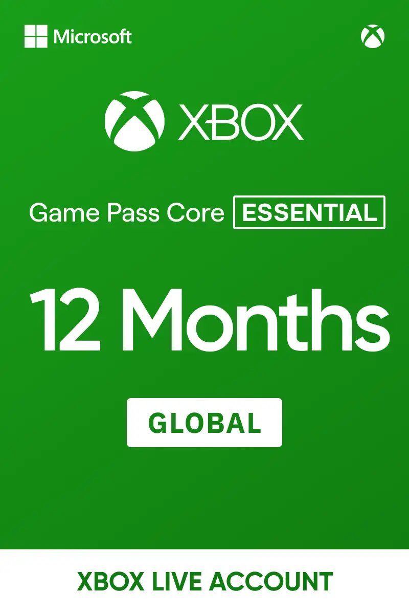 Xbox Game Pass Core (Essential) 12 Months (Global) - Xbox Live Account