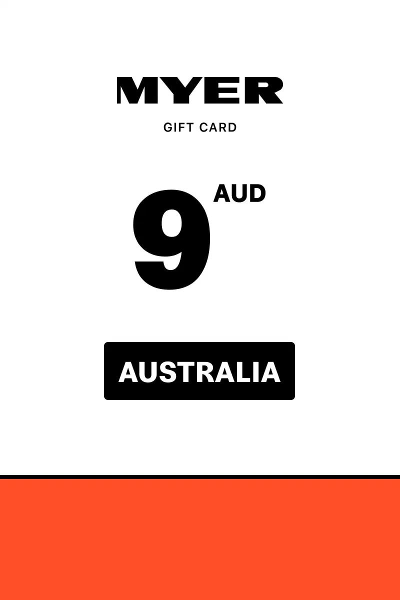 Myer 9 AUD Gift Card (Australia) - Digital Key