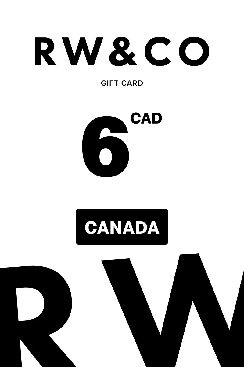 RW and Co 6 CAD Gift Card (Canada) - Digital Key