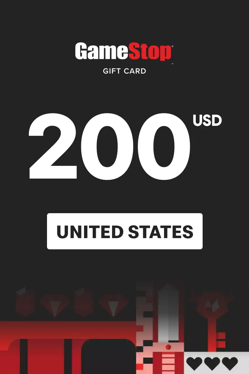 GameStop 200 USD Gift Card (United States) - Digital Key