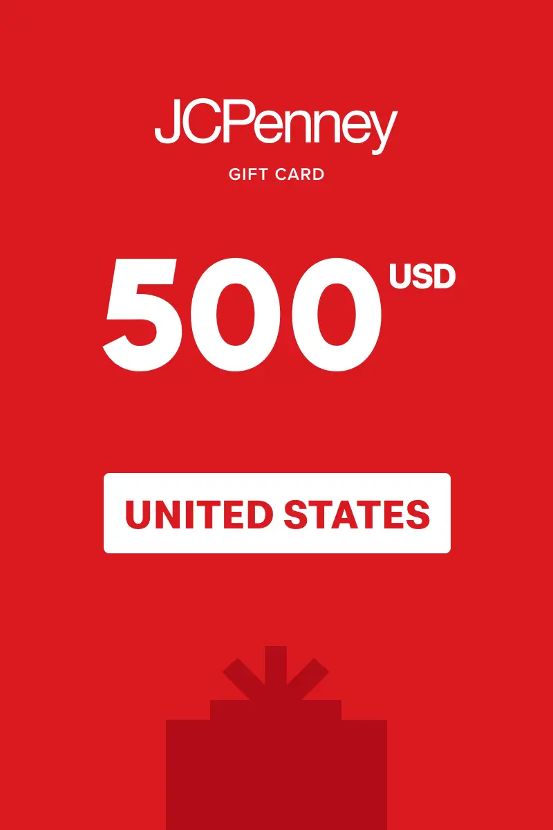 JCPenney 500 USD Gift Card (United States) - Digital Key