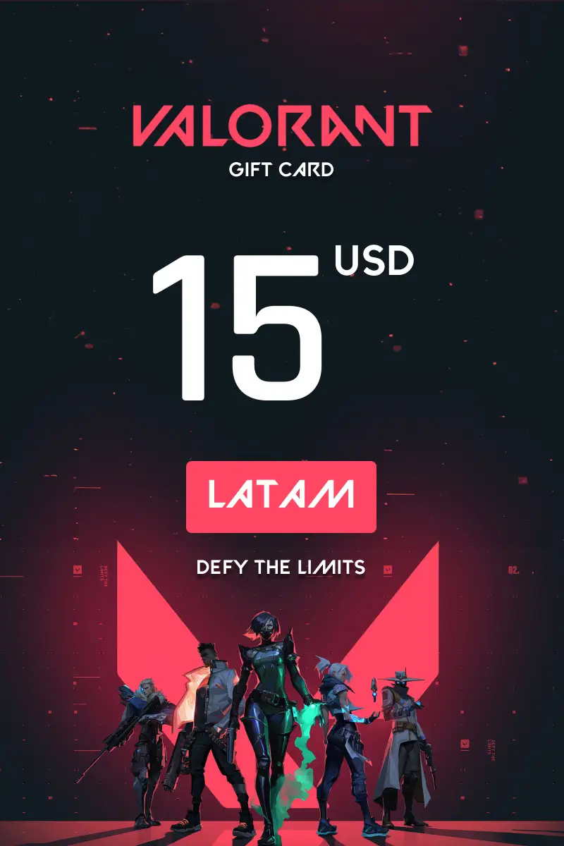 Valorant 15 USD Gift Card (LATAM) - Digital Key