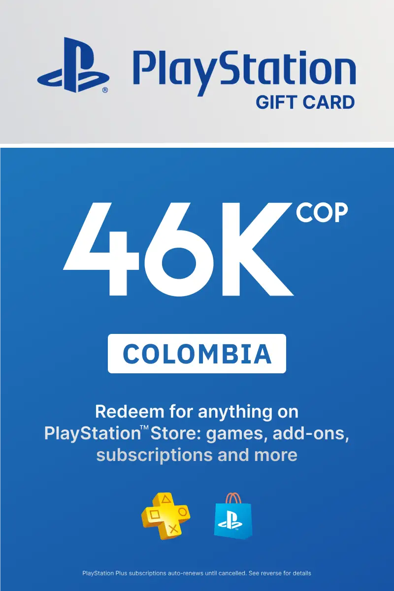 PlayStation Store 46000 COP Gift Card (Colombia) - Digital Key