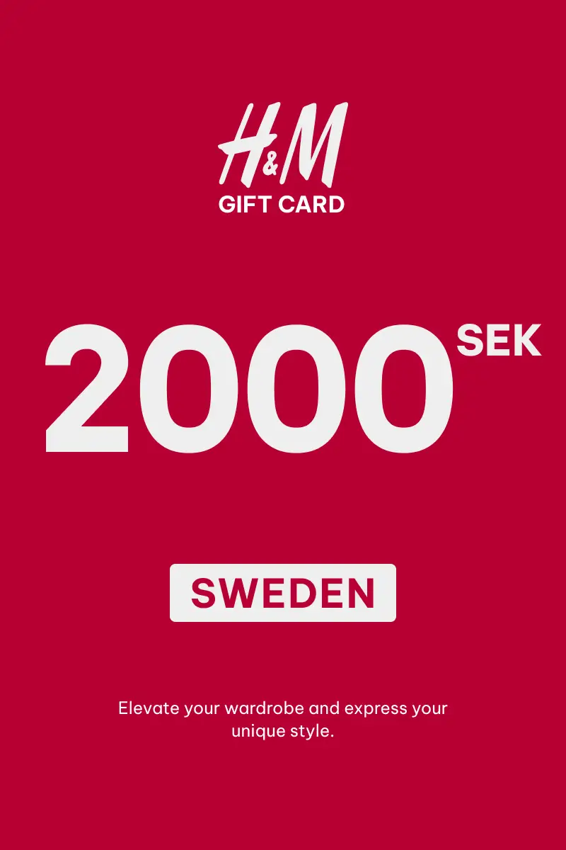 HandM 2000 SEK Gift Card (Sweden) - Digital Key