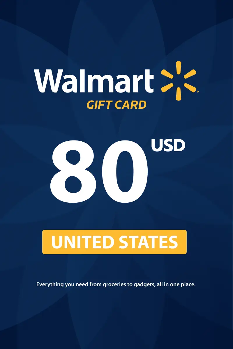 Walmart 80 USD Gift Card (United States) - Digital Key