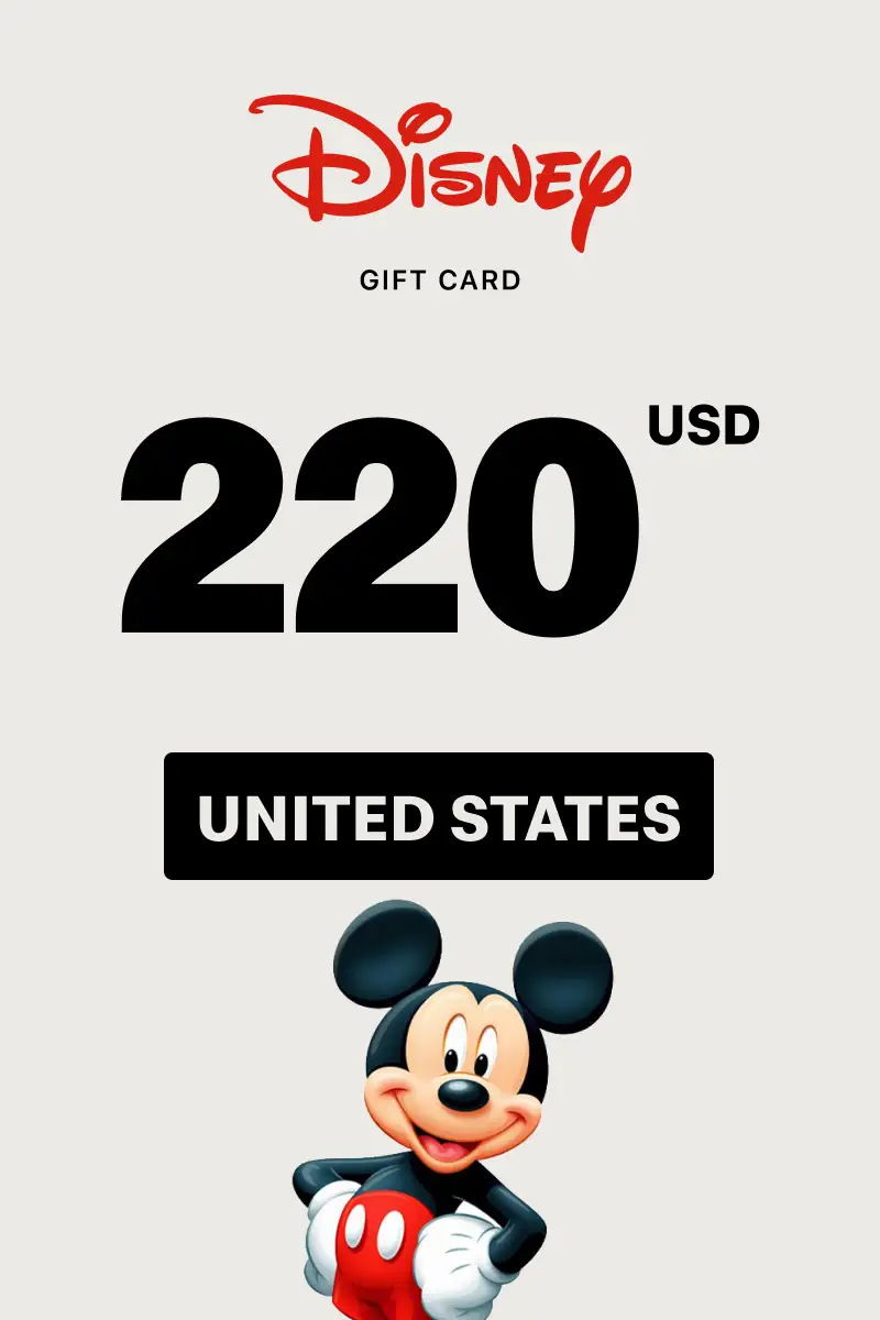 Disney 220 USD Gift Card (United States) - Digital Key