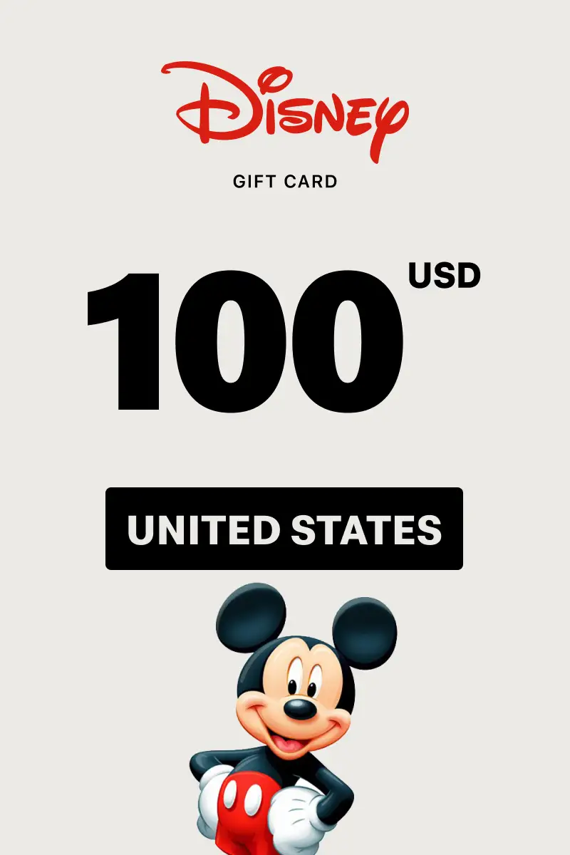 Disney 100 USD Gift Card (United States) - Digital Key