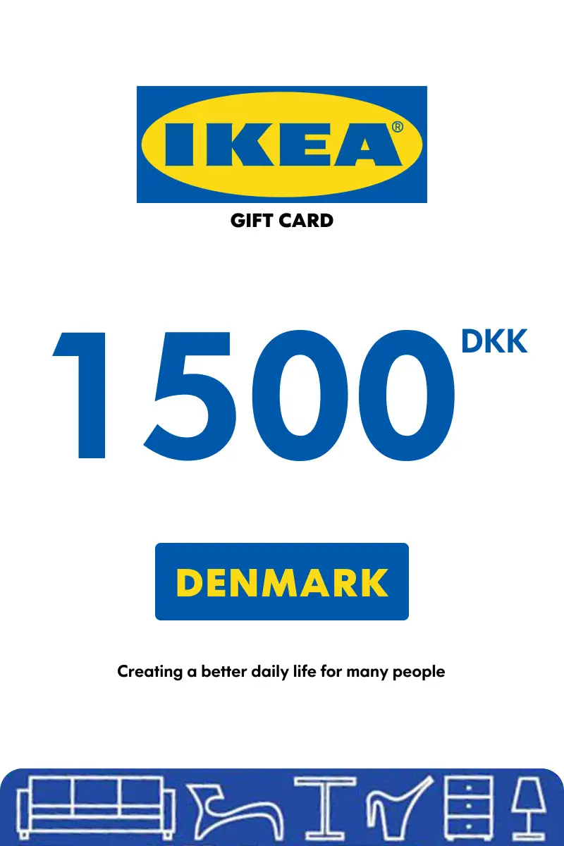 IKEA 1500 DKK Gift Card (Denmark) - Digital Key