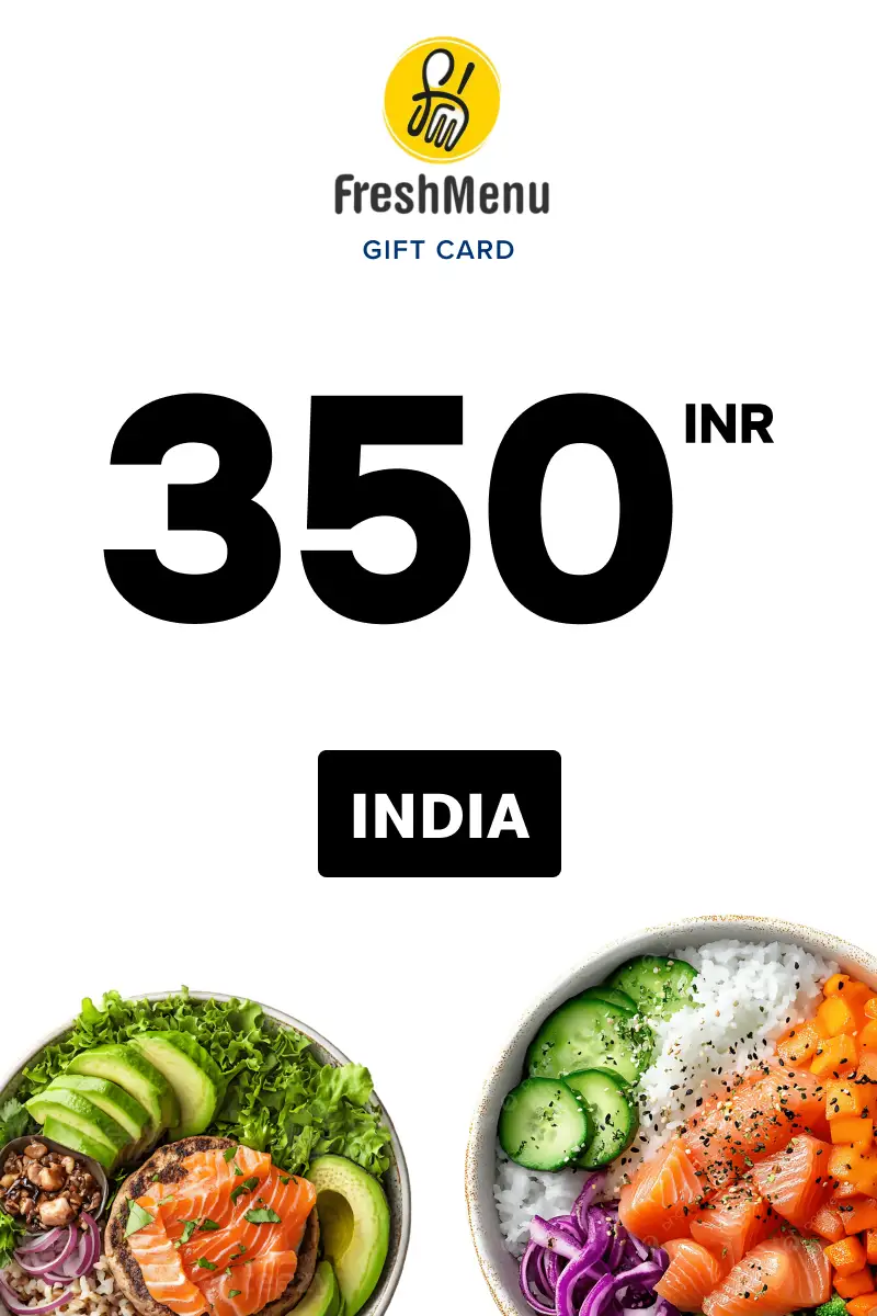 Fresh Menu 350 INR Gift Card (India) - Digital Key