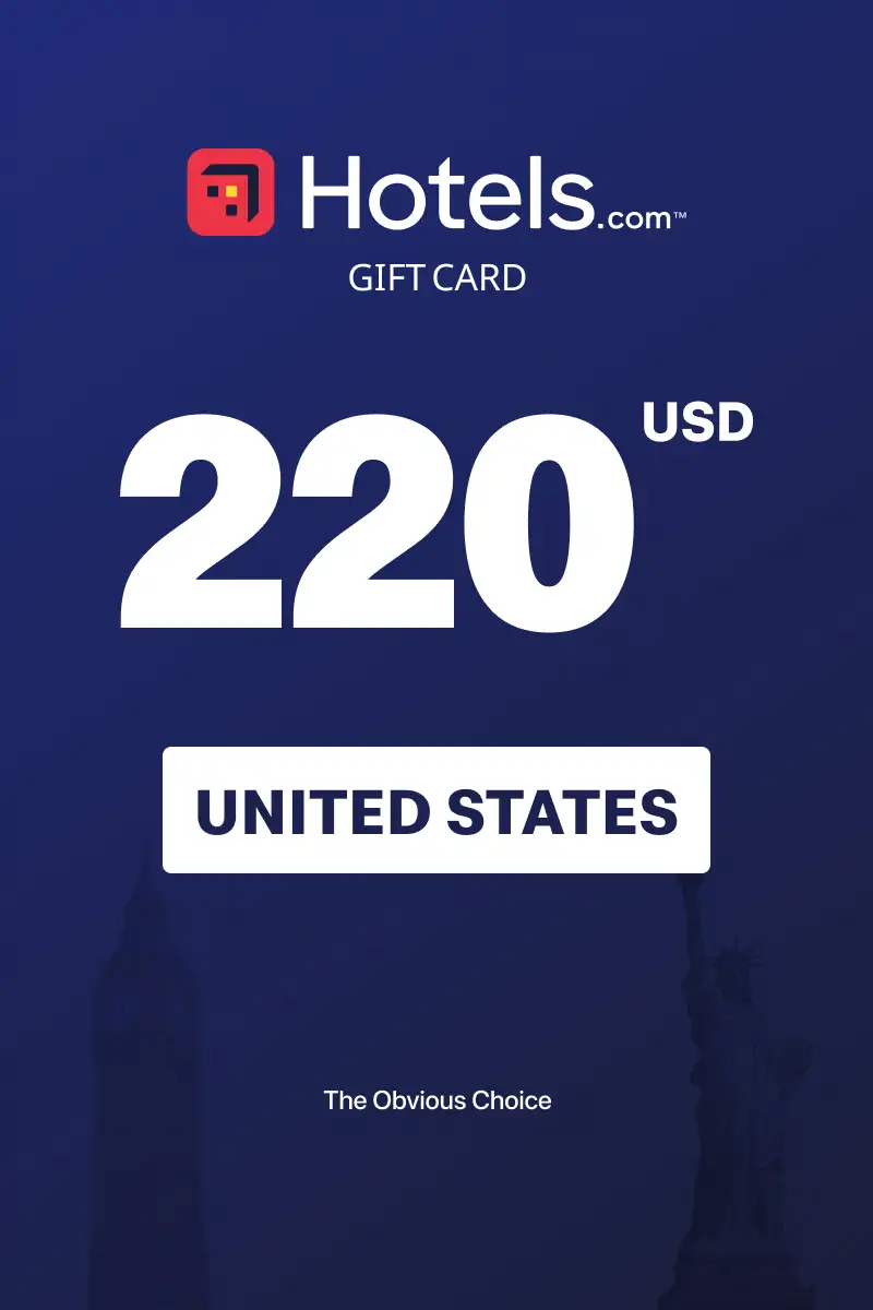 Hotels.com 220 USD Gift Card (United States) - Digital Key
