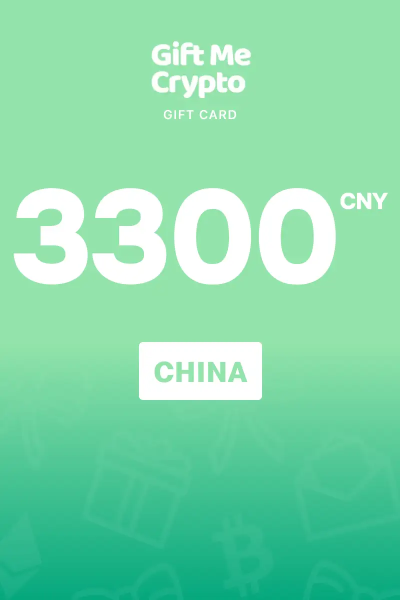 Gift Me Crypto 3300 CNY Gift Card (China) - Digital Key