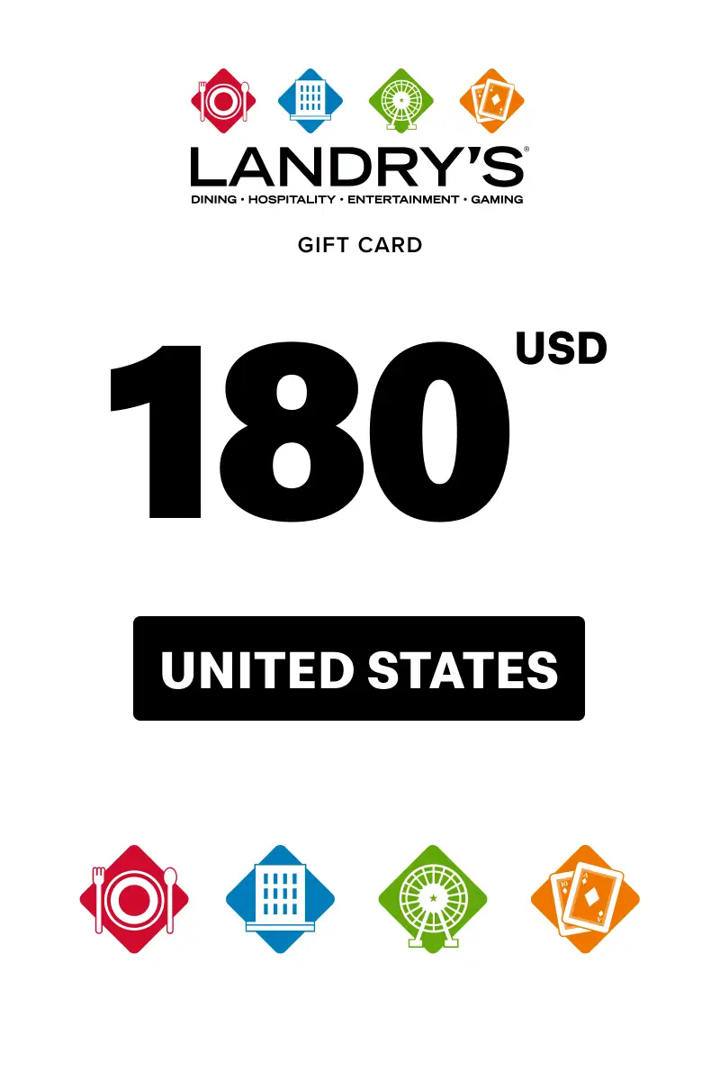 Landrys Restaurant 180 USD Gift Card (United States) - Digital Key