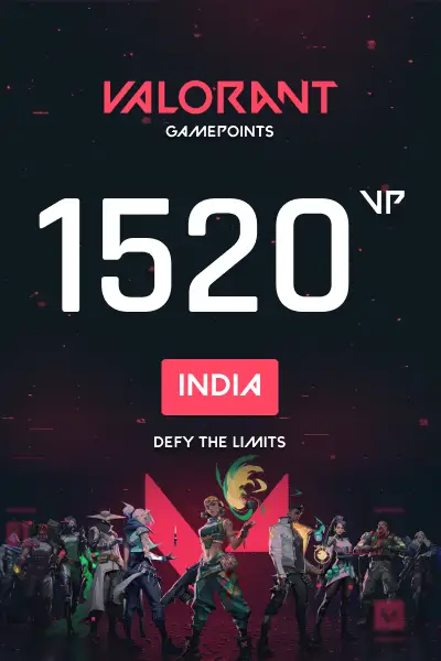 VALORANT 1520 Valorant Points (India) - Digital Key
