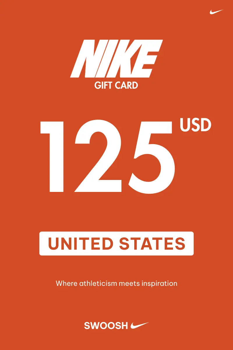 Nike 125 USD Gift Card (United States) - Digital Key