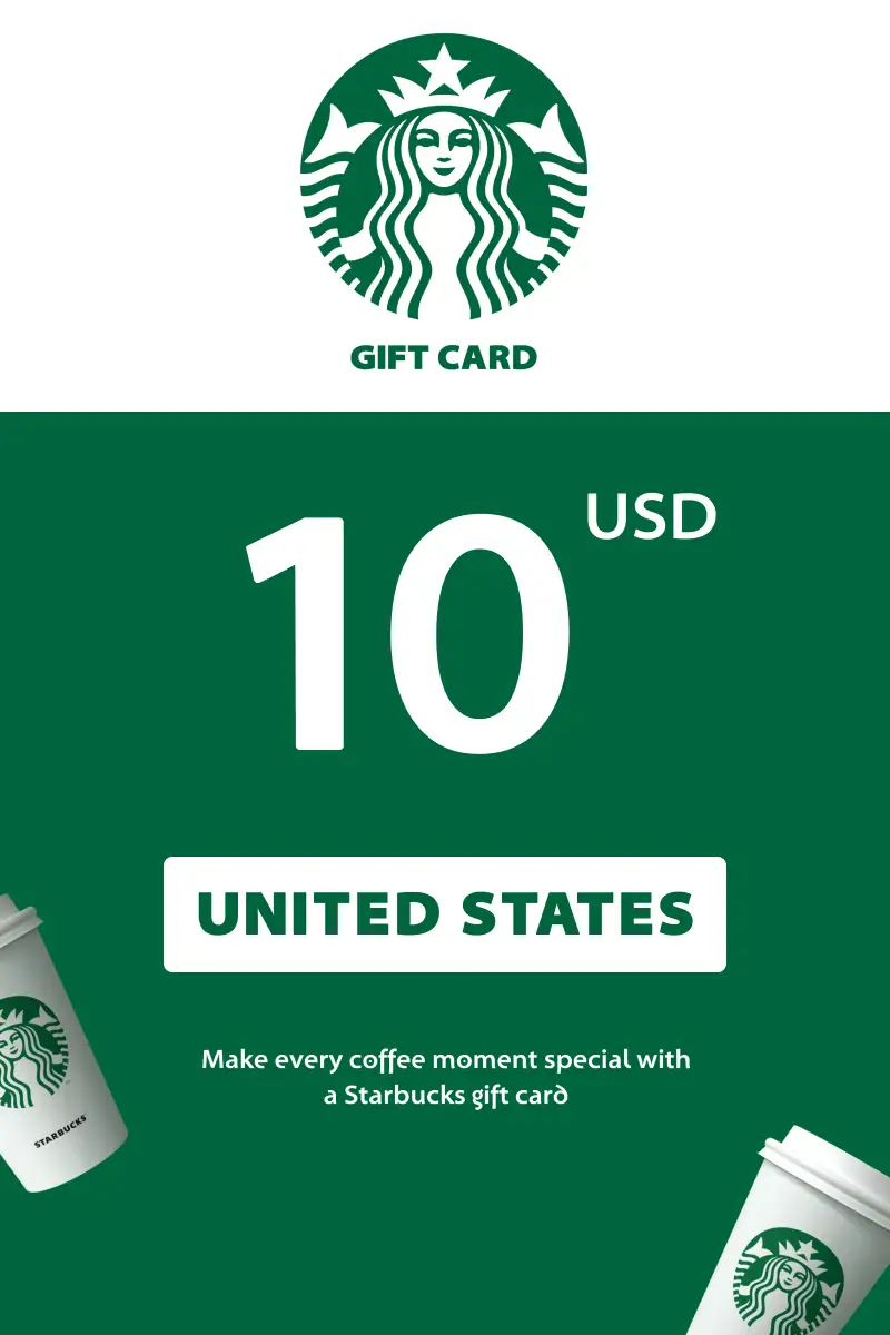 Starbucks 10 USD Gift Card (United States) - Digital Key