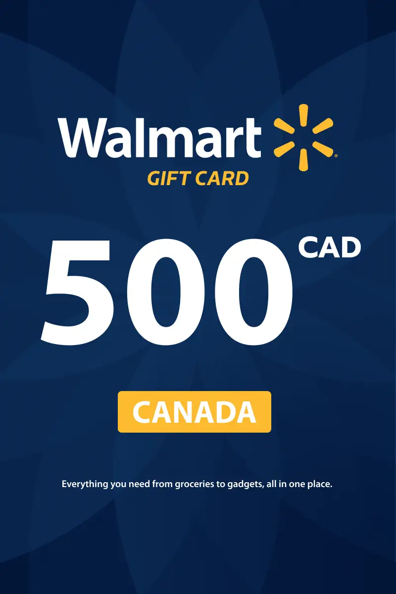 Walmart 500 CAD Gift Card (Canada) - Digital Key