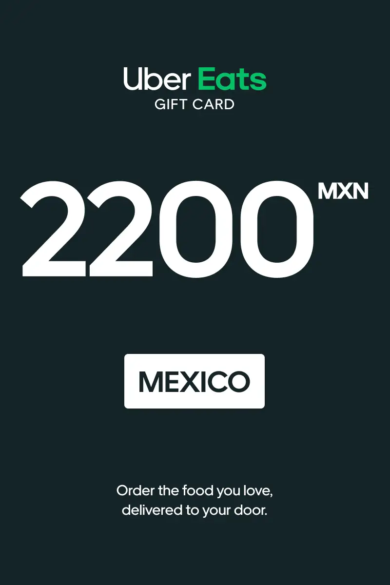 Uber Eats 2200 MXN Gift Card (Mexico) - Digital Key